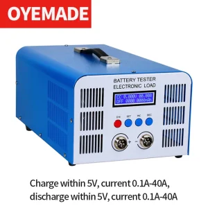 EBC-A40L Spedito dalla Spagna Tester di capacità della batteria al litio ternario Li-FePO4 0V-5V Carica e scarica Tester batteria 40A
