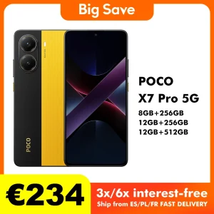 POCO X7 Pro Versione globale Cellulare 256GB / 512GB Dimensity 8400-Ultra 6.67″ Display 120Hz 6000mAh 5G NFC