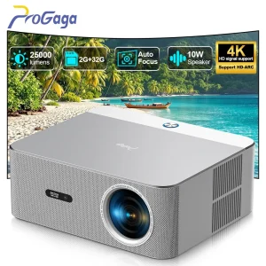 PROGAGA PG610W Proiettore Android Full HD 1080P 4K WiFi 2G 32G PG610 Proiettore Home Theater Gioco per riunioni Videoproiettore portatile proiettore proiettore 4k mini proiettore videoproiettore