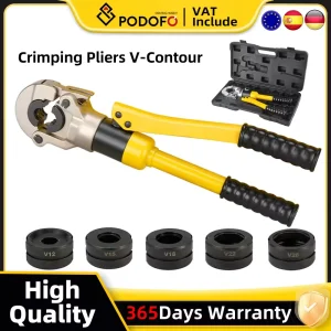 Strumento di crimpatura per tubi idraulici piegatrice regolabile con pressione per impieghi gravosi per tubi in rame in acciaio inossidabile PEX TH V12/15/18/22/28