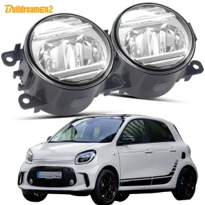 2 pezzi LED fendinebbia DRL per Smart Forfour (W453) 2014-2019 30W 3000LM fendinebbia per auto accessori per luci di marcia diurna