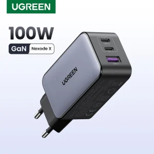 UGREEN 100W GaN Caricatore USB C Caricatore QC4.0 3.0 Ricarica rapida per MacBook Air Laptop Tablet Caricatore PDFast per iPhone 17 16 15Pro