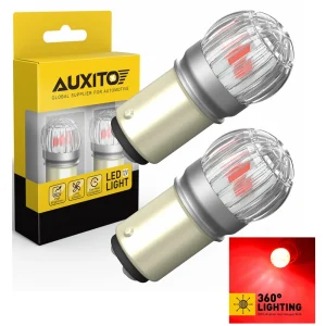 AUXITO 2X BAY15D 1157 P21/5W LED Lampadine per stop freno Super Bright P21 5W 7507 LED Lampadina per retromarcia per auto Rosso Bianco Fanale posteriore DRL