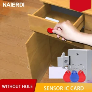 NAIERDI Invisibile Serratura Sensore EMID IC Cassetto Carta Digitale Intelligente Serrature Elettroniche Per Il Guardaroba Ferramenta per mobili