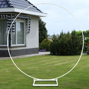 Arco circolare Giardino Matrimonio Supporto in metallo Compleanno Anniversario Festa Palloncino Anello in ferro Decorazione scena Forniture per baby shower