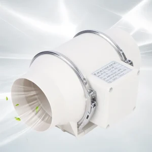 Ventilatore Estrattore per Condotti con Potente Sistema di Scarico 220 m³/h, Ventilatore per Condotti con Cuscinetti a Sfera per Riscaldamento, Raffreddamento e Uso Versatile