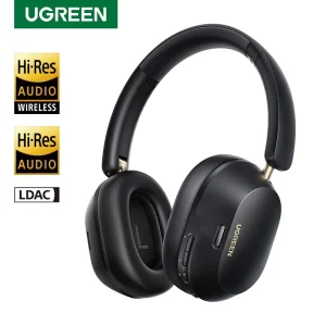 UGREEN Max5c cuffie Bluetooth Wireless 43dB Hybrid Active Noise Cancellation Hi-Res LDAC 75H auricolari Audio spaziali auricolare