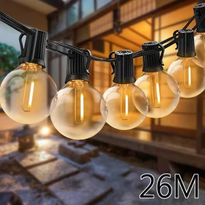 G40 Globe LED String Lights Lampadine per feste all’aperto Lucine per strada Patio Giardino Matrimonio Cortile Decorazione terrazza di Natale