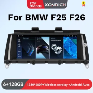 8.8 pollici Android 14 Car Radio Head Unit Carplay Auto Multimedia monitor per BMW X3 F25 X4 F26 CIC NBT accessori per Auto navitatio