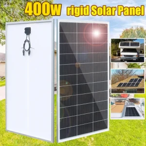 pannello solare 12v rigido struttura in alluminio 400W 300W 200W 150W vetro temperato pannello fotovoltaico 12v caricabatteria c