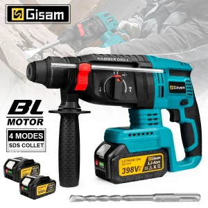 Trapano a percussione elettrico senza spazzole da 26mm trapano a percussione rotante multifunzionale trapano a percussione a batteria per batteria Makita 18V