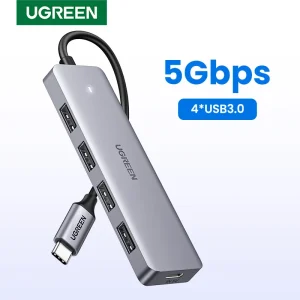 UGREEN USB C Hub 4 porte USB tipo C a USB 3.0 Hub Splitter Adapter per MacBook Pro iPad Pro Samsung Galaxy Note 10 S10 Hub USB