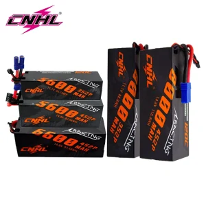 CNHL 3S 4S Lipo Batteria 5600mAh 6600mAh 8000mAh 11.1V 14.8V 120C Custodia rigida con spina T EC5 per RC Auto Barca Camion Veicolo Truggy