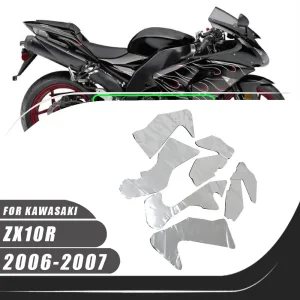 Accessori moto Pre-Cut Pancia Carena Scudo termico Tappetino Protezione isolante per Kawasaki Ninja ZX-10R ZX10R 2006 2007