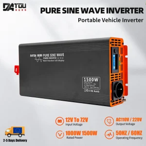 DATOUBOSS PSW-Serie Inverter a onda sinusoidale pura 4000W DC 12V ~ 60V a AC 220V Inverter di potenza Potenza continua 2000W Inverter solare
