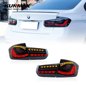 Coppia di gruppi fanali posteriori per auto per BMW F30 2013-18 Freno a LED Acqua che scorre Sfarfallio Plug and Play Fanali posteriori Fanali posteriori inverse