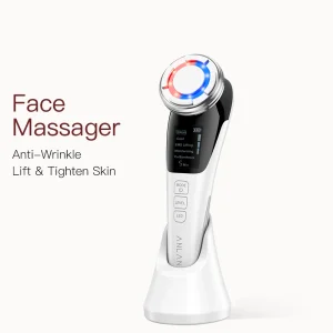 ANLAN EMS massaggiatore facciale Lifting del viso pulizia profonda LED Light Skincare Skin stringere Hot Cool Compress dispositivo di bellezza per la cura della pelle