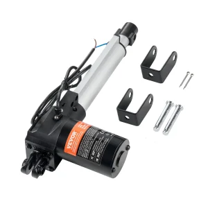 SucceBuy Attuatore lineare 12V 6/8/10/12/14/16 pollici 6000N 5 mm/s Controller motore lineare elettrico con staffa di montaggio per uso domestico