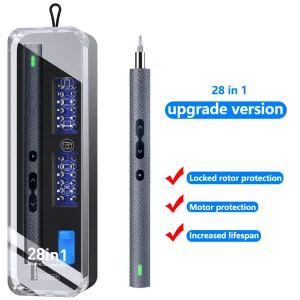 Cacciavite elettrico 28 in 1 set di precisione utensile elettrico Mini punte magnetiche ricaricabili per la riparazione del telefono cellulare Xiaomi