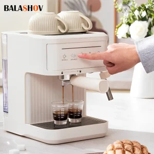 Macchina da caffè elettrica italiana 20 Bar Macchina da caffè espresso professionale Automatica semiautomatica Espresso Cappuccino Acqua calda