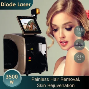 Macchina per la depilazione laser a diodi 808nm 3 onde di ghiaccio titanio dolori dispositivo permanente alessandrite per salone professionale Depilador