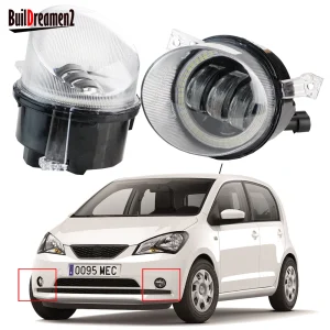 2 pezzi auto LED fendinebbia angelo occhio lampada di marcia diurna DRL per Seat Mii (KF1, KE1) 2011 2012 2013 2014 2015 2016 2017 2018 2019