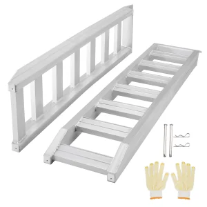 SucceBuy Rampe in alluminio 6800/1500/1250 libbre Rampa per carichi pesanti Rampa di caricamento universale per tosaerba per camion trattore moto 1/2 pezzi