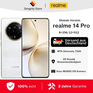 realme 14 Pro smartphone 5g android 15 MTK Dimensity 7300 Sony IMX882 OIS fotocamera IP69 6000mAh Batteria 45W SUPERVOOC