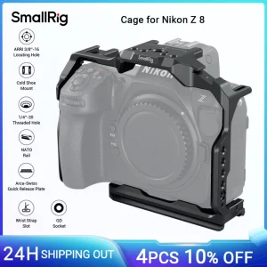 Gabbia per fotocamera SmallRig Z 8 per Nikon Z 8 con piastra a sgancio rapido per Arca-Swiss per riprese di uccelli commerciali-3940