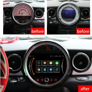 Autoradio Android per BMW Mini Cooper R56 R60 2007-2014 Carplay GPS unità principale di navigazione lettore Video registratore Stereo