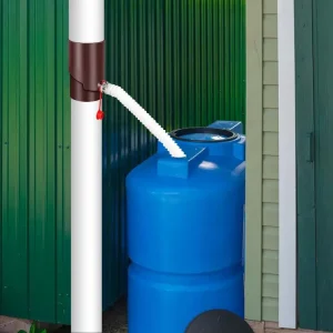 Sistema di cattura dell’acqua piovana Kit di barili di pioggia con beccuccio resistente alle intemperie barili di pioggia portatili per raccogliere l’acqua piovana dalla grondaia per auto