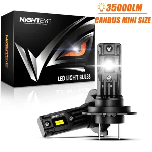 NIGHTEYE H7 35000LM LED Canbus H4 H11 H8 H9 9005 HB3 9006 HB4 luci per auto Super luminose 80W 6500K lampadine per fari Mini dimensioni bianche