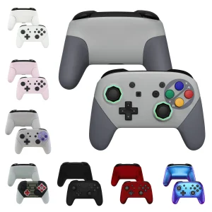 eXtremeRate Ottagonale Gated Sticks Design Guscio dell’alloggiamento con impugnatura fai-da-te, piastra frontale di ricambio per controller NS Switch Pro