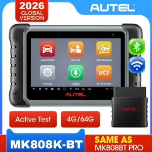 Autel MaxiCOM MK808K-BT MK808K BT Bluetooth OBD2 Scanner come lettore di codici per strumenti diagnostici bidirezionale completo MK808BT Pro