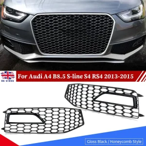 Per Audi A4 B8.5 S-line S4 RS4 2013-2015 copertura della griglia del fendinebbia anteriore a nido d’ape