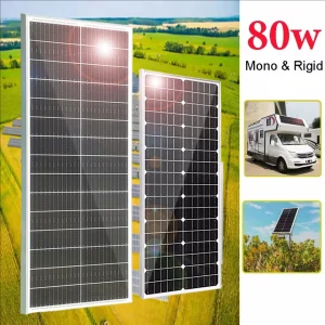 pannello fotovoltaico rigido pannello solare vetro temperato monocristallino 80w 150w caricabatterie da 12v casa camper magazzino UE spedizione