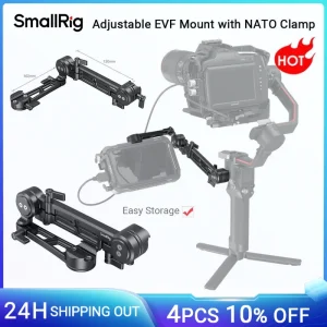 Supporto EVF regolabile SmallRig con morsetto NATO Supporta monitor per Sony per accessori universali per fotocamera Canon MD3507
