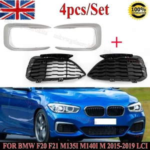 Paraurti anteriore Fendinebbia Griglia di copertura per BMW F20 F21 M135i M140i 114d 116d 118d 120d 125d Lci 2015 2016 2017 2018 Sinistra Destra