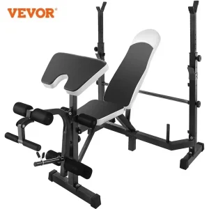 VEVOR Tornio per Ceramica, Panca Multifunzione per Sollevamento Pesi, Panca Multistazione, Leg Curl, Attrezzatura per Palestra Domestica