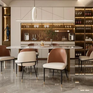 Lussuoso set di sedie da sala da pranzo imbottite, pelle in microfibra di silicone, 2 colori, sedie da cucina