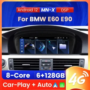 Magazzino ue sistema Android 14 4G autoradio lettore Video multimediale DSP GPS per BMW serie 5 E60 E61 E63 E64 E90 E91 E92 E93 CCC car player android auto multimedia BT Wifi autoradio 2din android