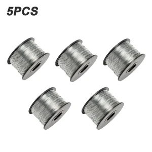 Bobina di filo per armature da 0,8 mm di diametro, 5 rotoli, antiossidazione, utensile industriale, lunghezza 110 m, per l’imballaggio di prodotti artigianali