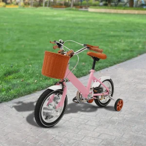 Bicicletta per bambini da 12 pollici con ruota da allenamento per ragazzi e ragazze di 2-4 anni, carico per bici per bambini regolabile in altezza 40 kg