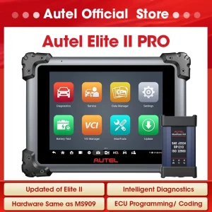 Autel Elite II PRO Scanner diagnostico J2534 Programmatore ECU Codifica chiave Strumenti di scansione PUÒ aggiornamento FD/DoIP MS909 Elite