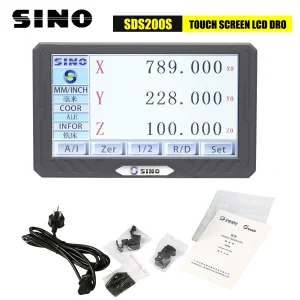 NUOVO SINO SDS200S 3 assi LCD Full Touch Screen Lettura digitale DRO Copertura in metallo Display scala lineare Contatore per tornio di fresatura