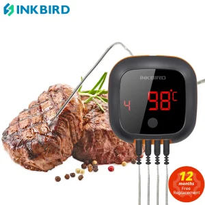 INKBIRD IBT-4XS bistecca digitale Barbecue per uso domestico termometro da cucina termometro per carne Bluetooth per Barbecue da forno per feste