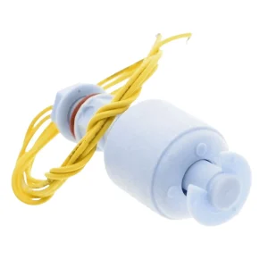 Sensore di livello dell’acqua del liquido per acquario da 52 mm in PP Interruttore a galleggiante in plastica PP Sensore contattore interruttore a galleggiante del livello dell’acqua del fluido