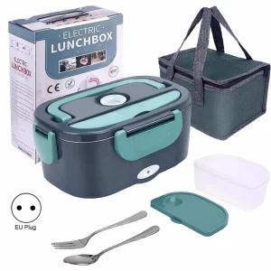220V EU Dual Use Home Car riscaldamento elettrico Lunch Box scaldavivande portatile a tenuta stagna contenitore riscaldato in acciaio inossidabile nuovo