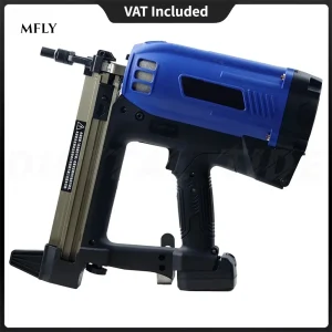 Pistola sparachiodi elettrica per calcestruzzo con presa speciale per idraulico a gas Pistola sparachiodi dritta per chiodi a fila di gas Pistola sparachiodi in acciaio per parete di cemento