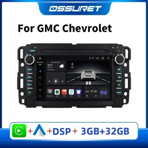 Autoradio Android Stereo per Chevrolet Silverado GMC Sierra Impala Traverse Avalanche Express Yukon Acadia Savana GPS Multimediale